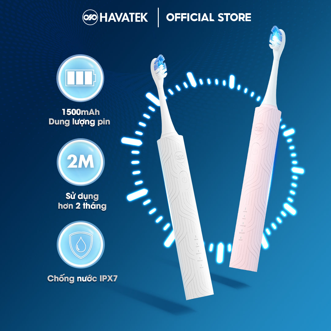 Bàn chải điện giảm chấn nướu HAVATEK